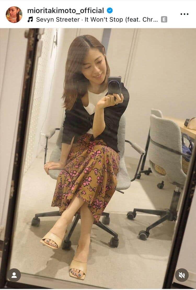 瀧本美織さんのインスタグラム（＠mioritakimoto_official）より