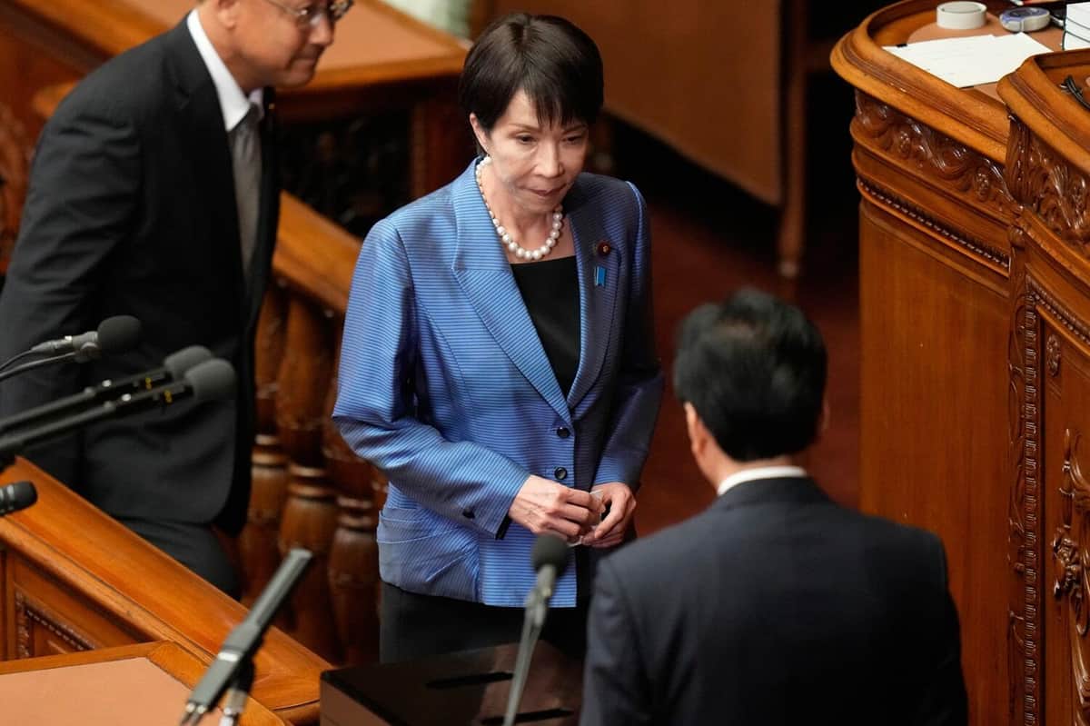 首相に選出された高市早苗氏（写真：AP/アフロ）