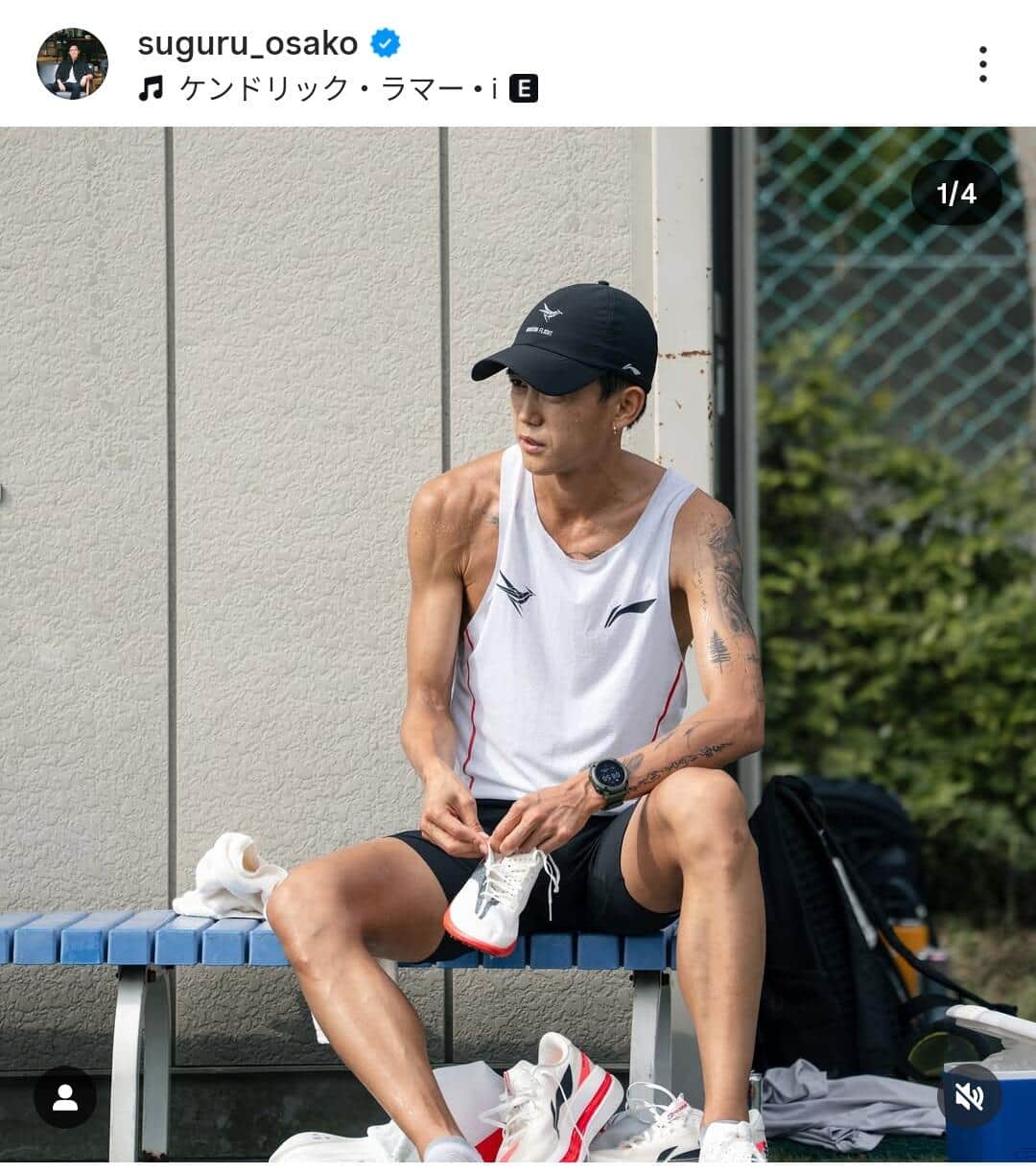 大迫傑選手のインスタグラム（＠suguru_osako）より