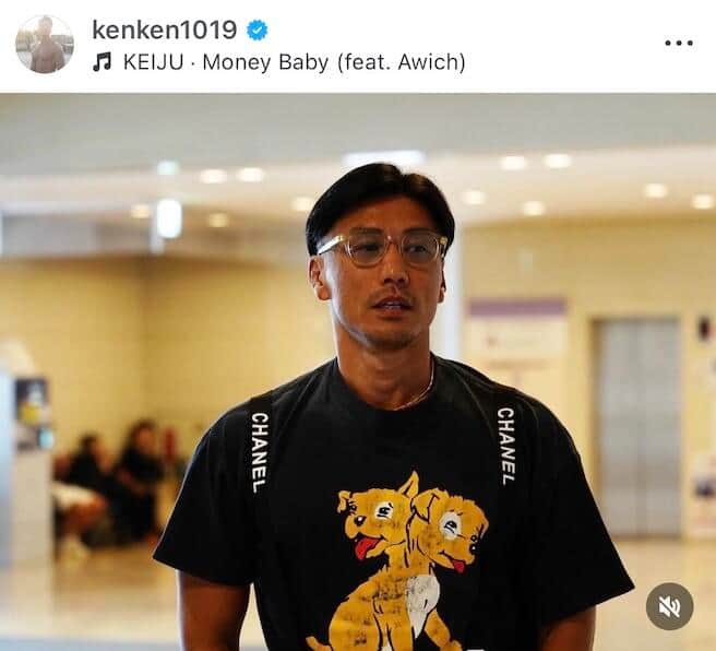 金子賢さんのインスタグラム（＠kenken1019）より