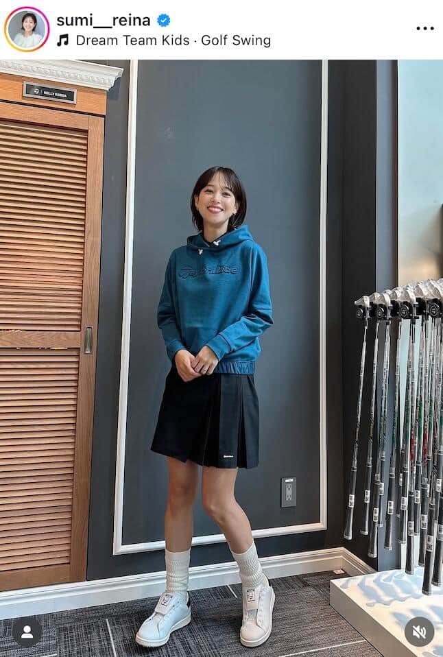 鷲見玲奈さんのインスタグラム（＠sumi__reina）より