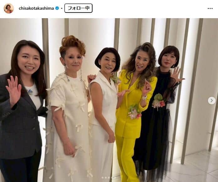 高嶋ちさ子さんのインスタグラム（＠chisakotakashima）より