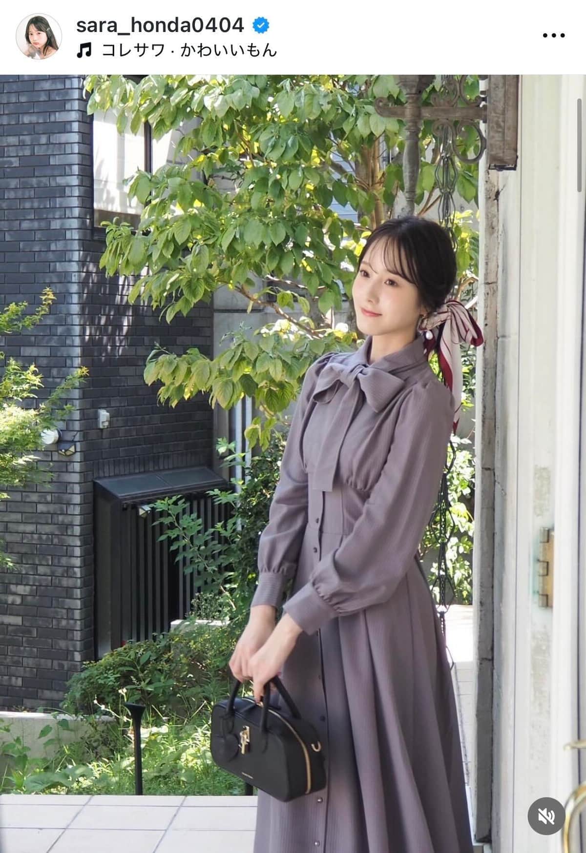 本田紗来、膝上ショーパン×ブーツ「激カワ」神スタイルの秋コーデ　「可愛すぎる」「天使すぎます」