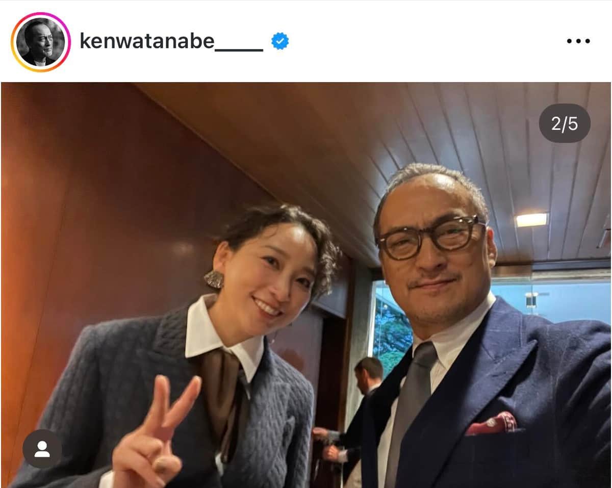 渡辺謙さんのインスタグラム（＠kenwatanabe____）より