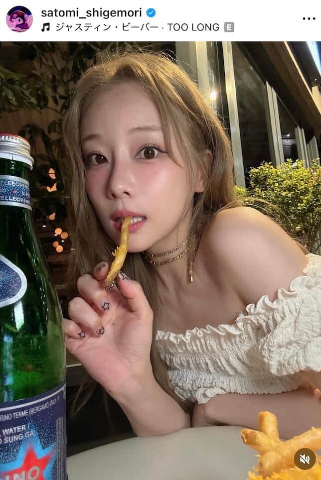 重盛さと美さんのインスタグラム（＠satomi_shigemori）より