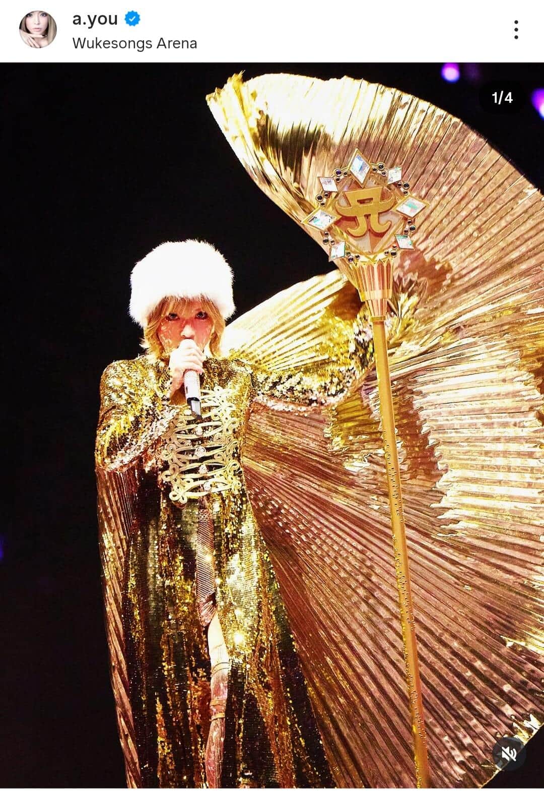 浜崎あゆみさんのインスタグラム（＠a.you）より