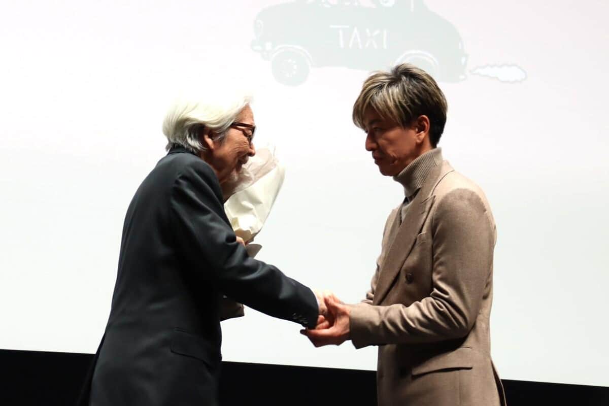 山田洋次監督、木村拓哉さん（10月29日撮影）