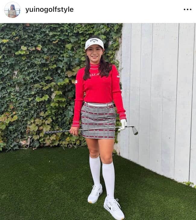 河本結選手のインスタグラム（＠yuinogolfstyle）より