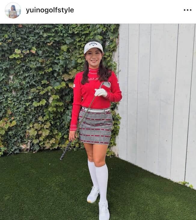 河本結選手のインスタグラム（＠yuinogolfstyle）より