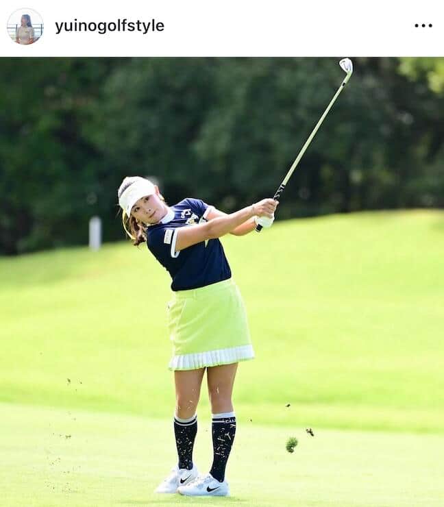 河本結選手のインスタグラム（＠yuinogolfstyle）より