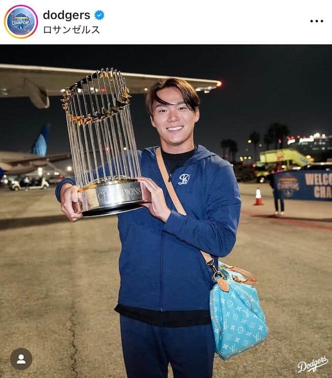 ドジャースの公式のインスタグラム（＠dodgers）より