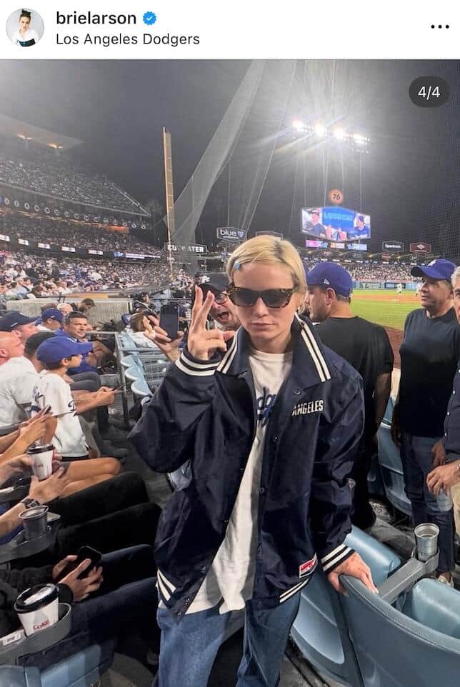 ブリー・ラーソンさんのインスタグラム（＠brielarson）より