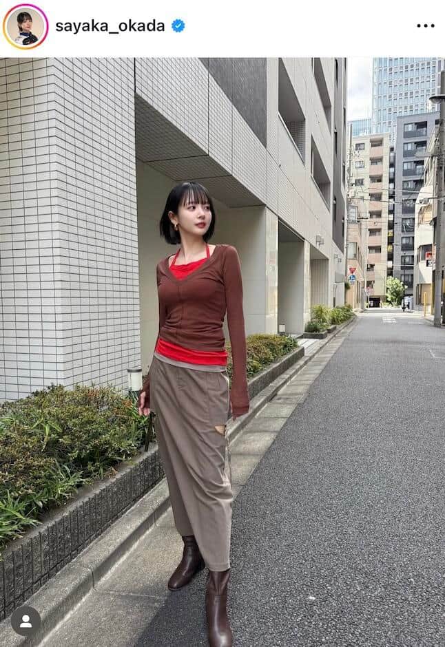 岡田紗佳さんのインスタグラム（＠sayaka_okada）より
