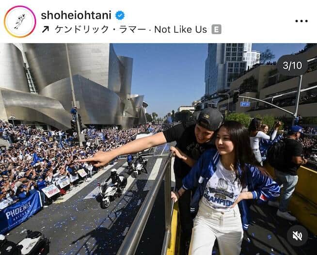 大谷翔平選手のインスタグラム（＠shoheiohtani）より