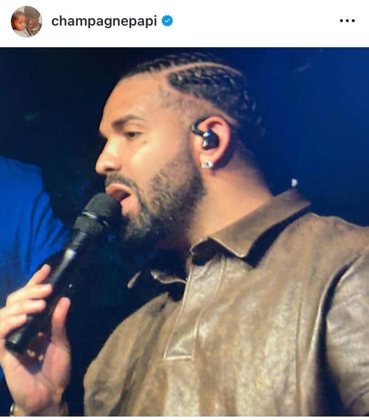 ドレイクのインスタグラム（＠champagnepapi）より