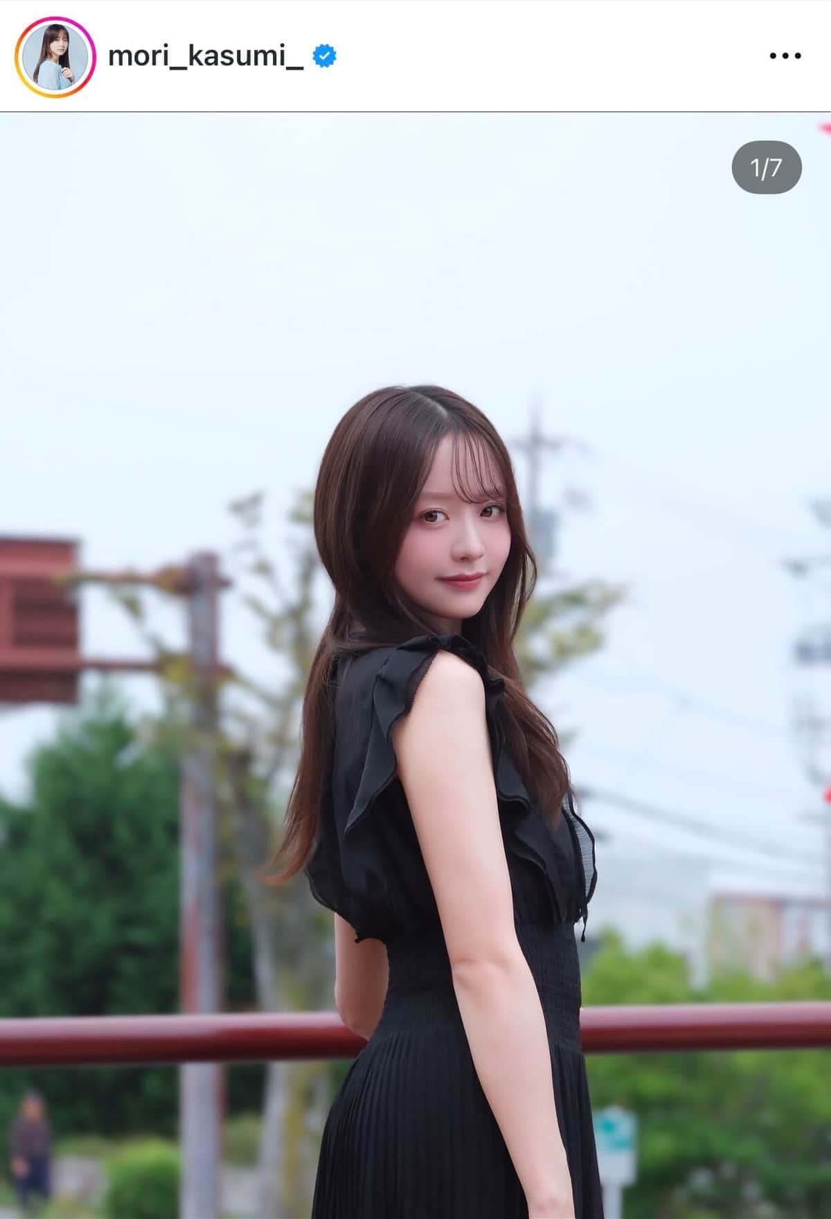 森香澄「たまにミニ丈を履くようにしています」　超ミニのコーデにドキっ...「かわいいの天才」