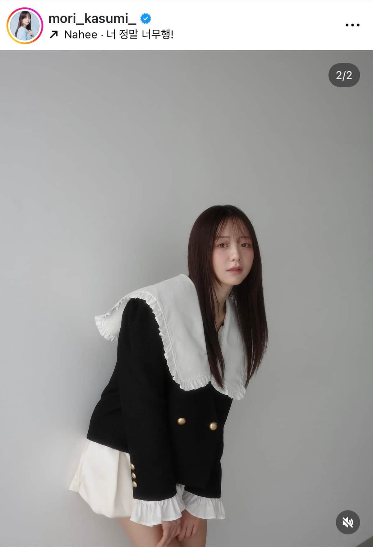 森香澄さんのインスタグラム（＠mori_kasumi_）より
