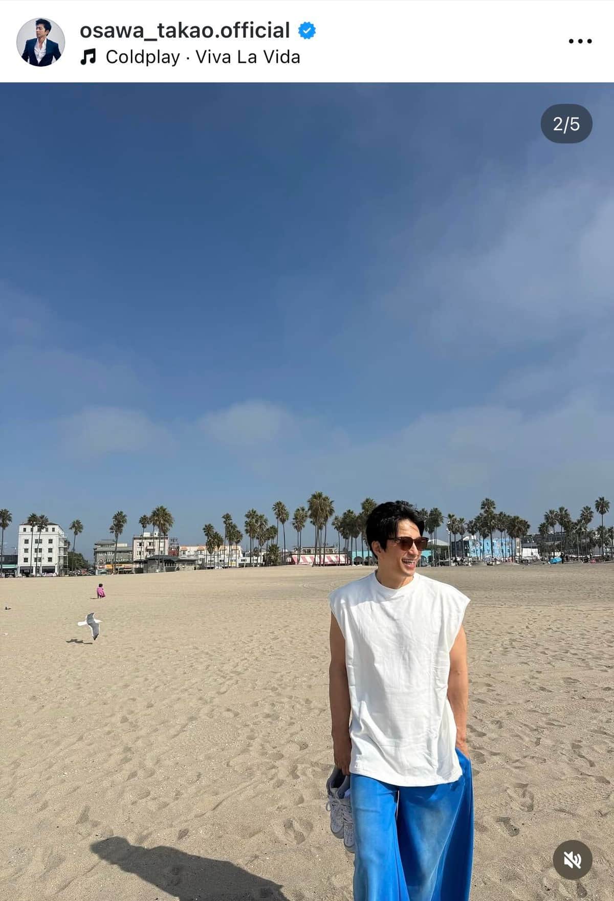 大沢たかおさんのインスタグラム（＠osawa_takao.official）より
