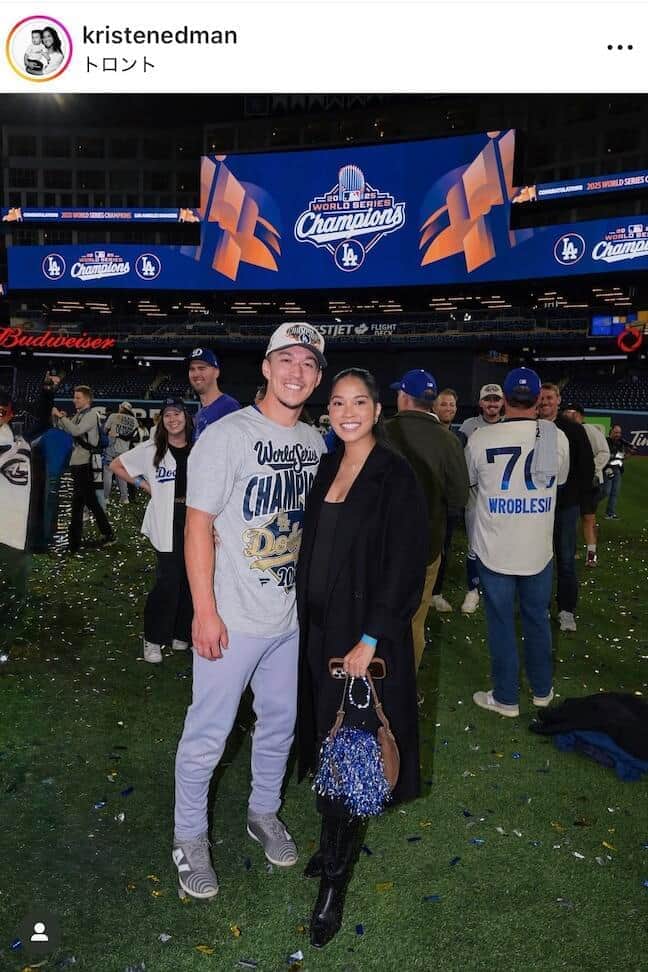 エドマン・クリスティンさんのインスタグラム（＠kristenedman）より