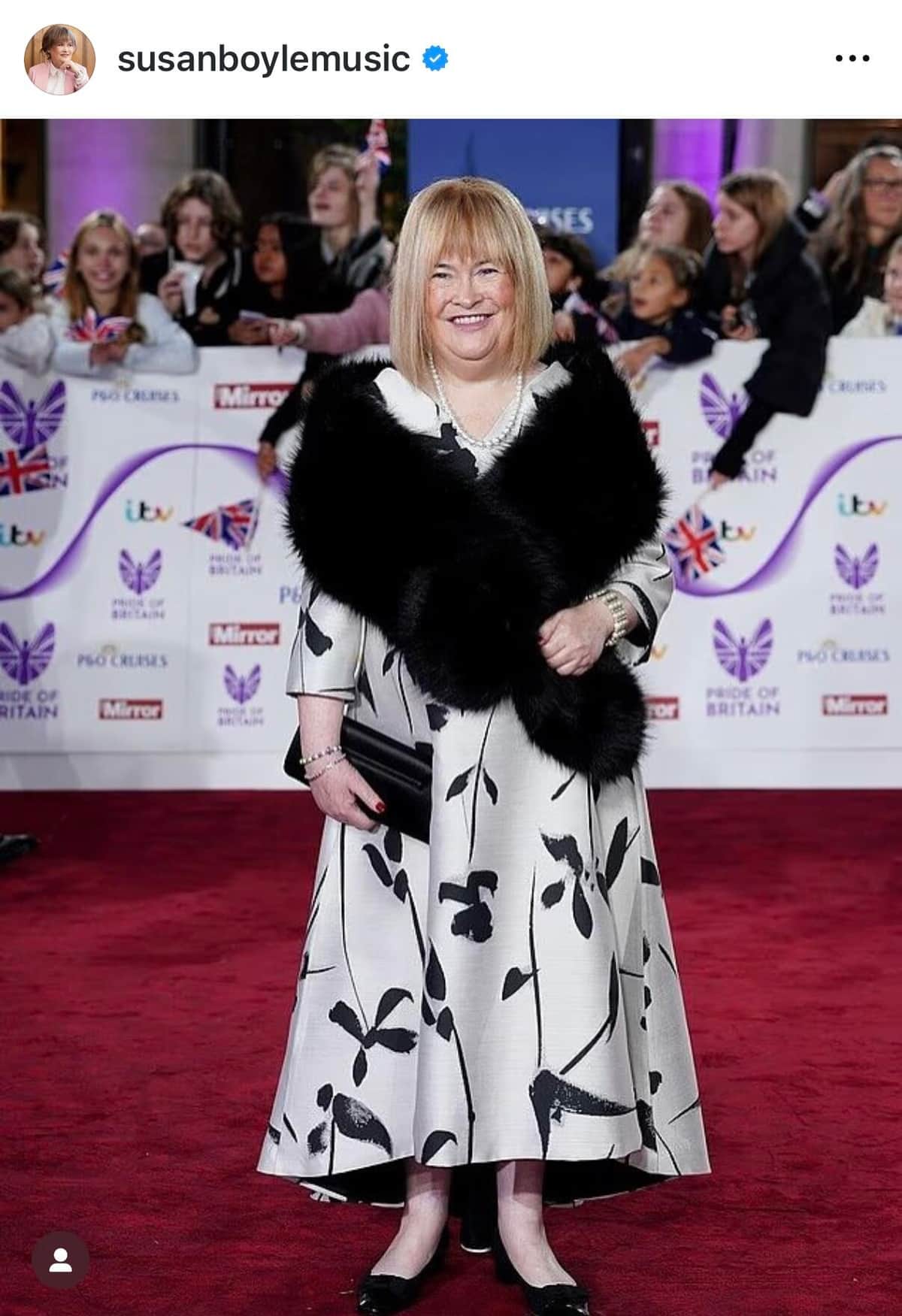 スーザン・ボイルさんのインスタグラム（＠susanboylemusic）より
