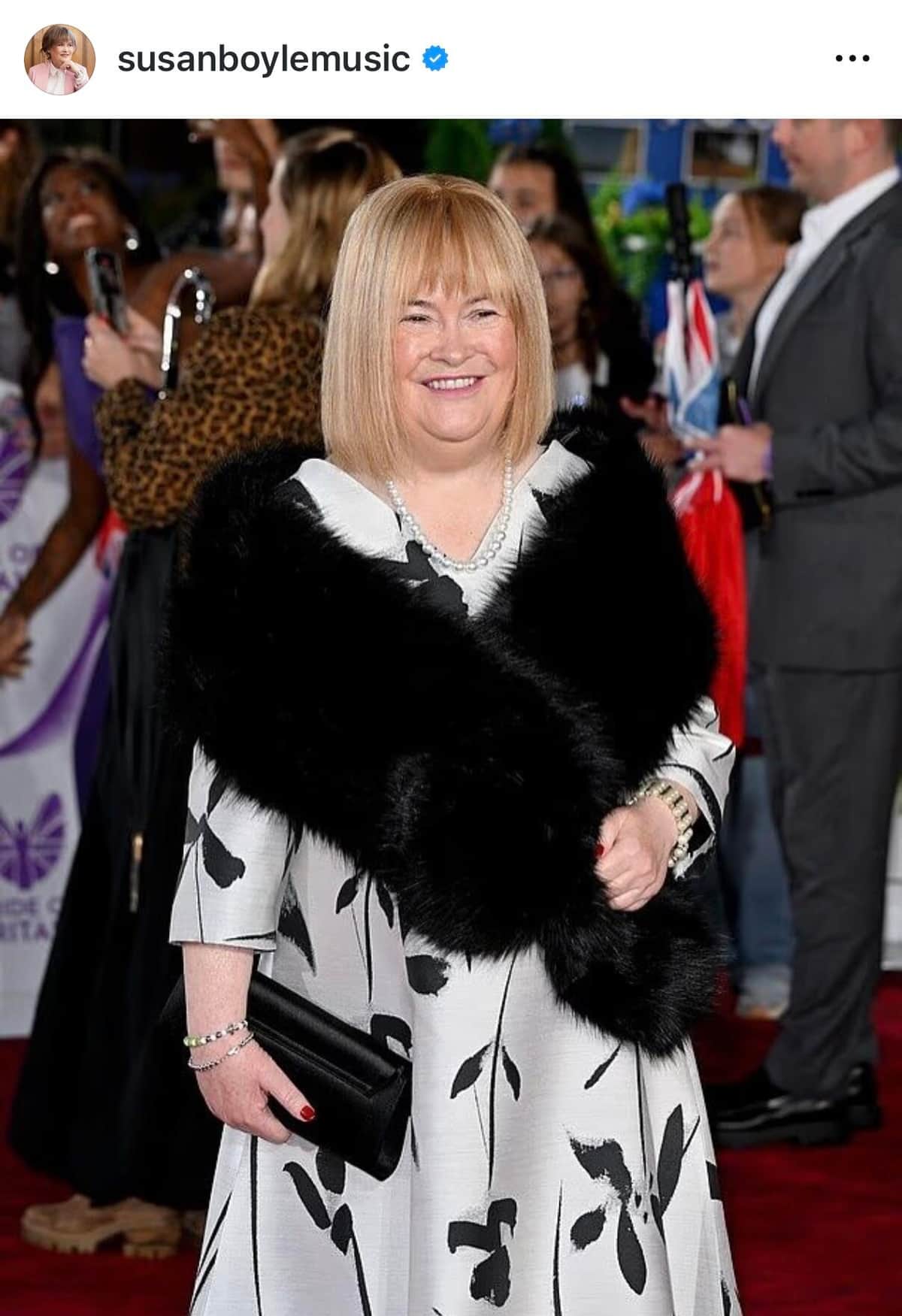 スーザン・ボイルさんのインスタグラム（＠susanboylemusic）より
