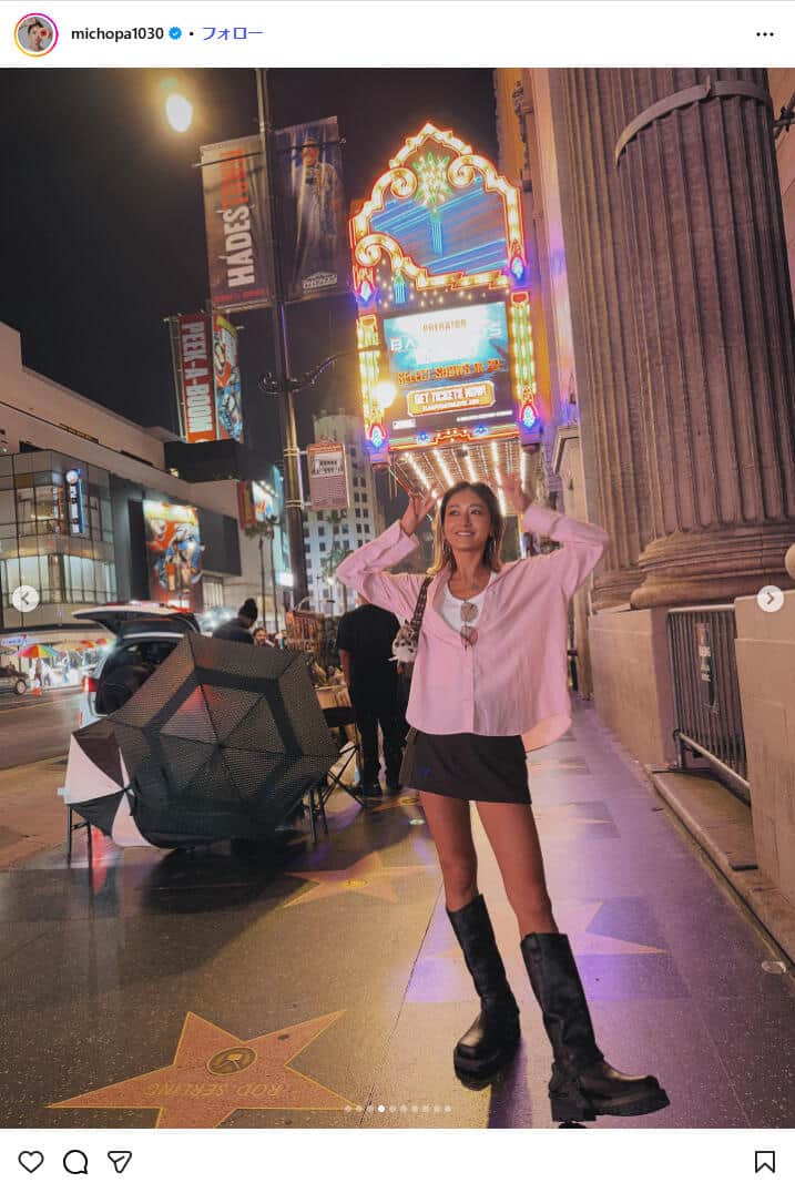 池田美優さんのインスタグラム（＠michopa1030）より
