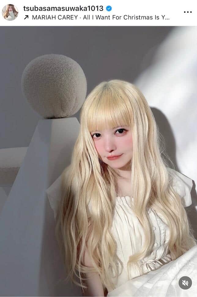 益若つばささんのインスタグラム（＠tsubasamasuwaka1013）より