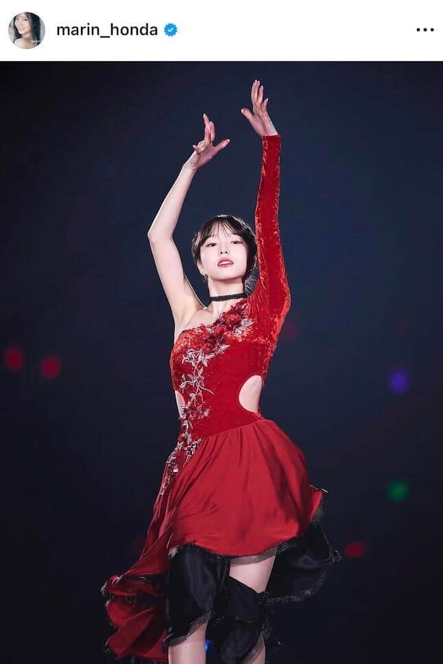 本田真凜さんのインスタグラム（＠marin_honda）より