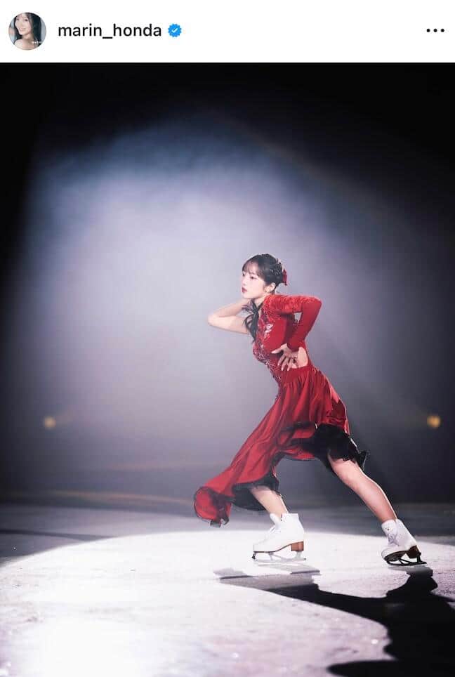 本田真凜さんのインスタグラム（＠marin_honda）より