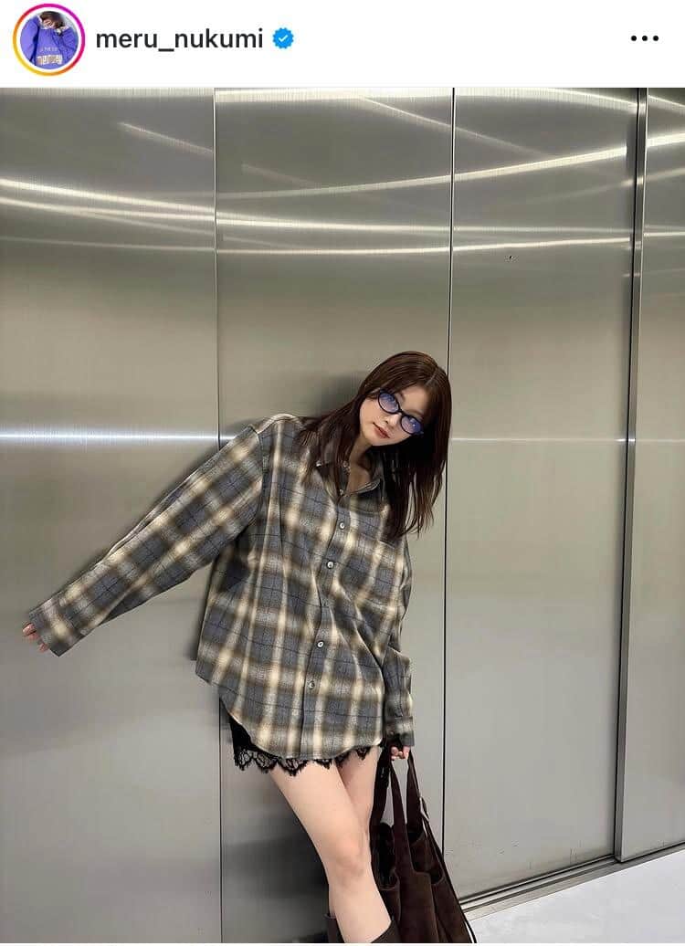 生見愛瑠さんのインスタグラム（＠meru_nukumi）より