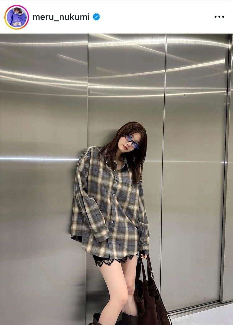 生見愛瑠さんのインスタグラム（＠meru_nukumi）より