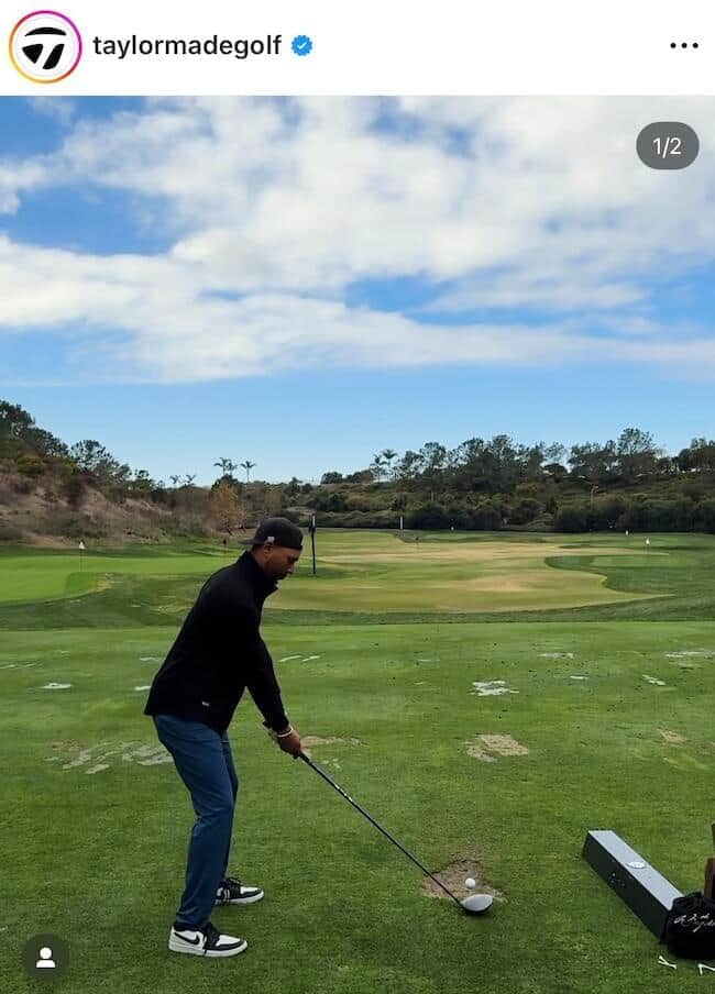 テーラーメイドゴルフの公式インスタグラム（＠taylormadegolf）より