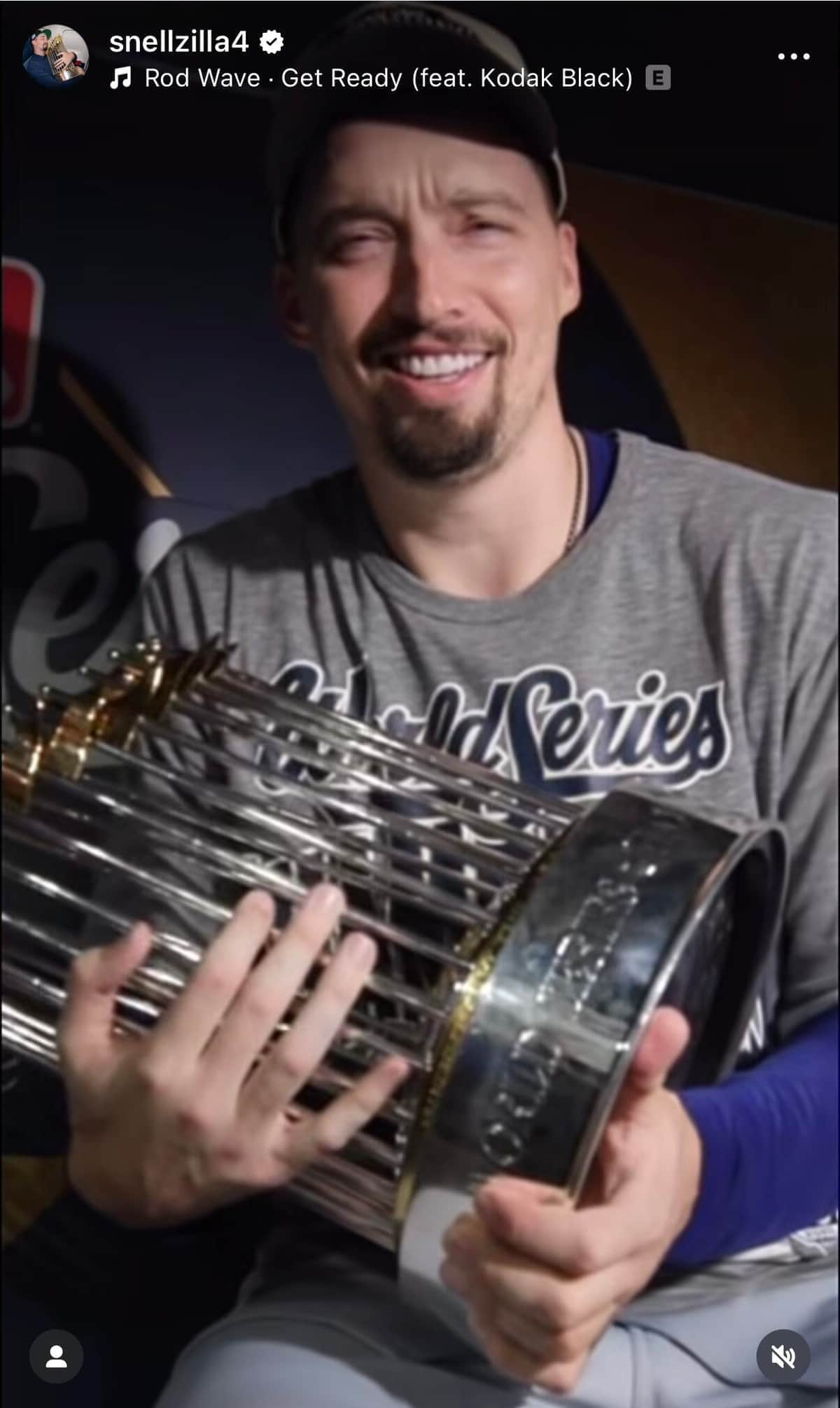 ブレイク・スネル投手のインスタグラム（＠snellzilla4）より