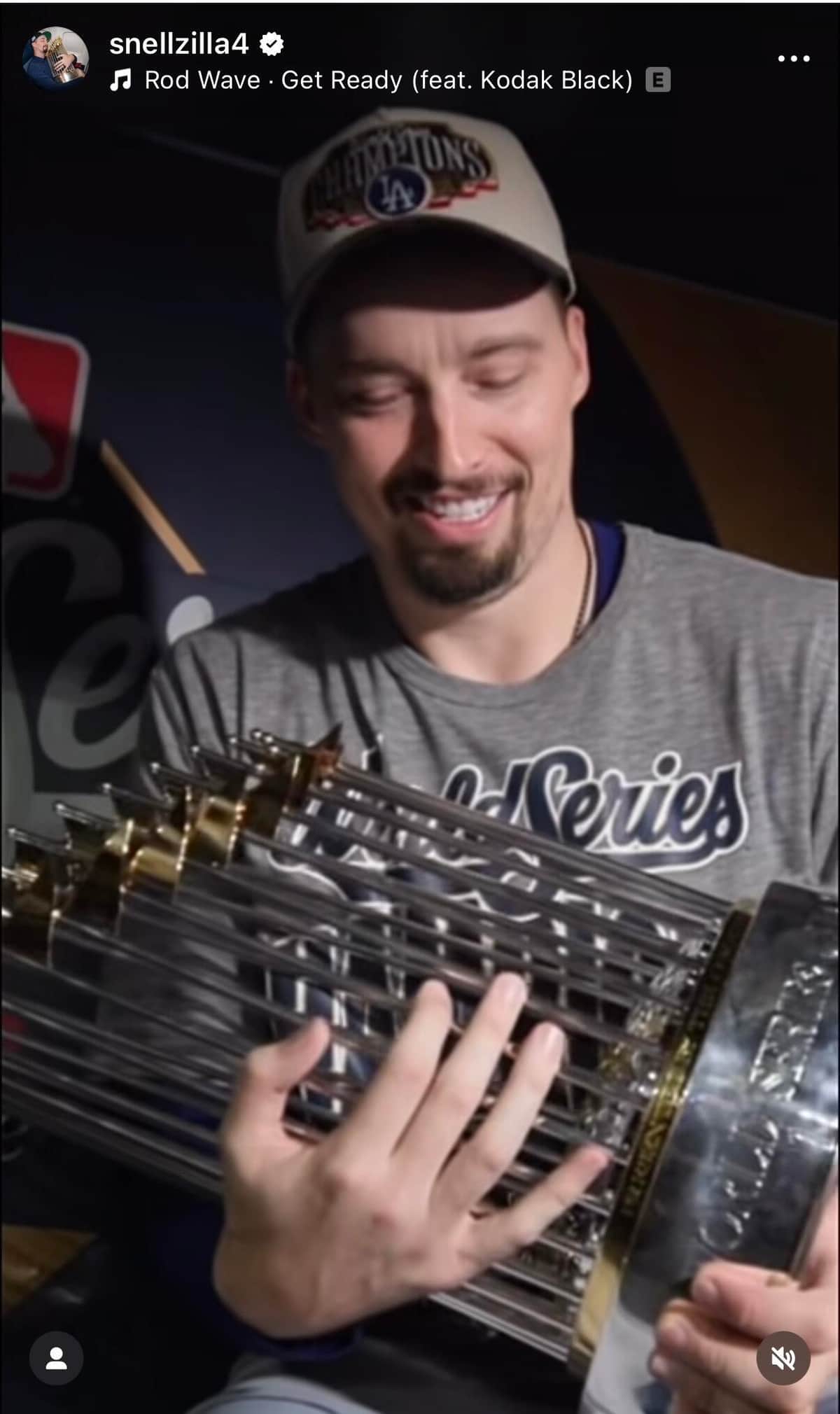 ブレイク・スネル投手のインスタグラム（＠snellzilla4）より