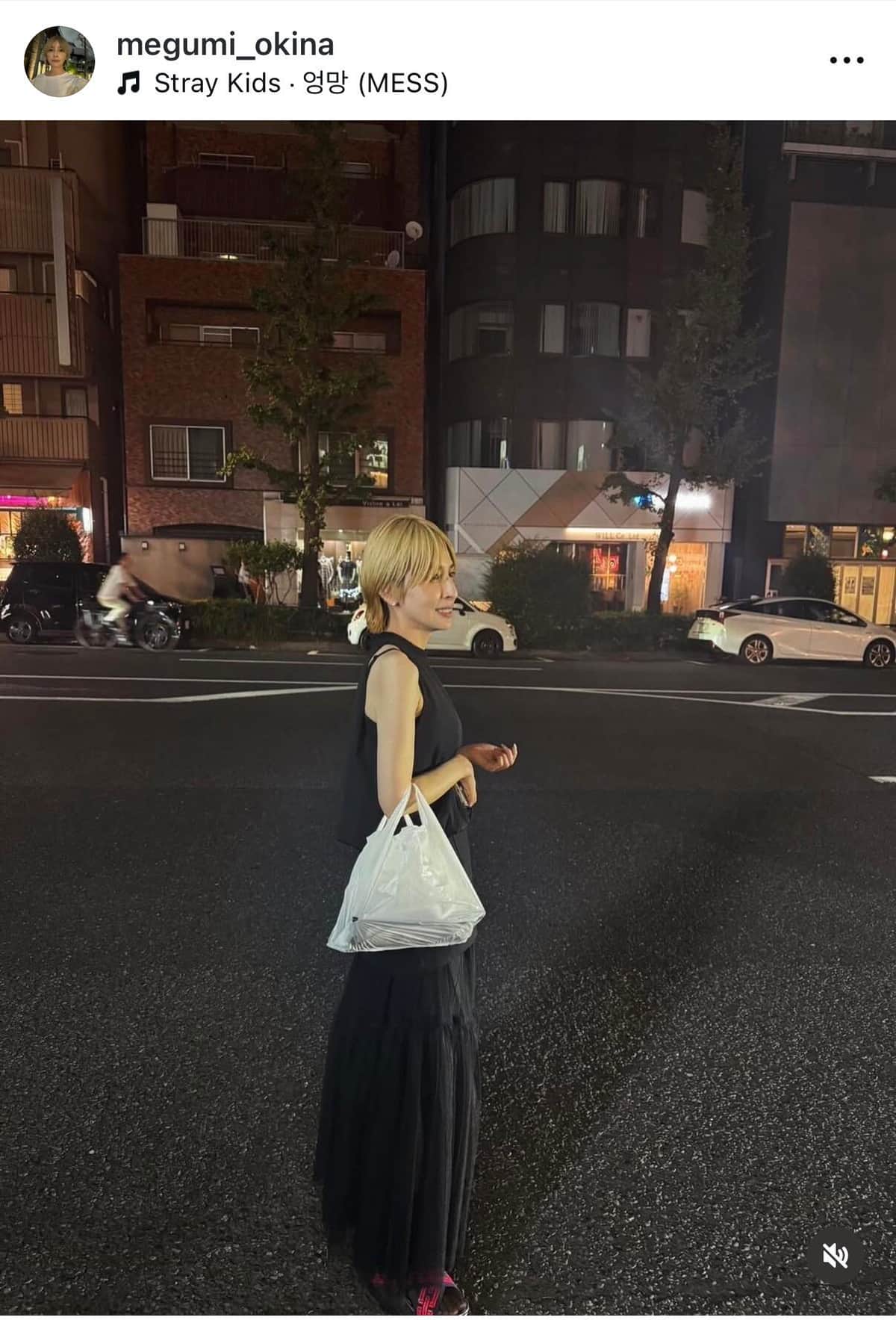 奥菜恵さんのインスタグラム（＠megumi_okina）より