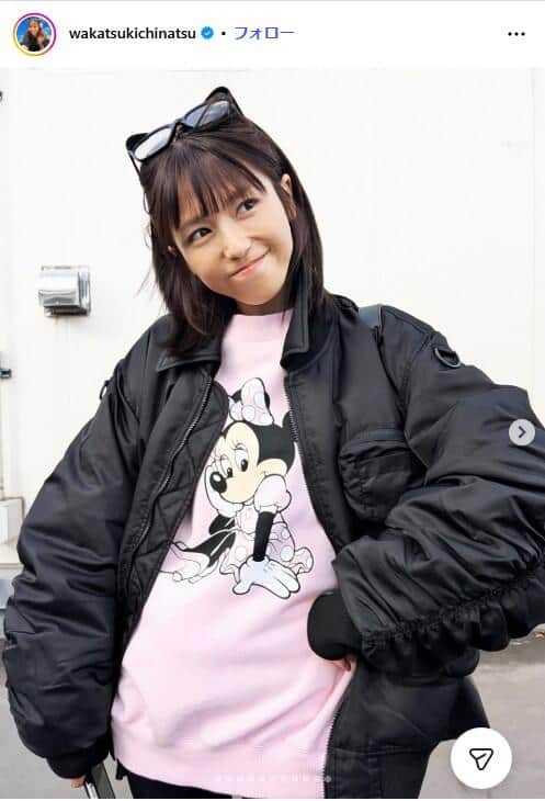 若槻千夏さんのインスタグラム（@wakatsukichinatsu）より