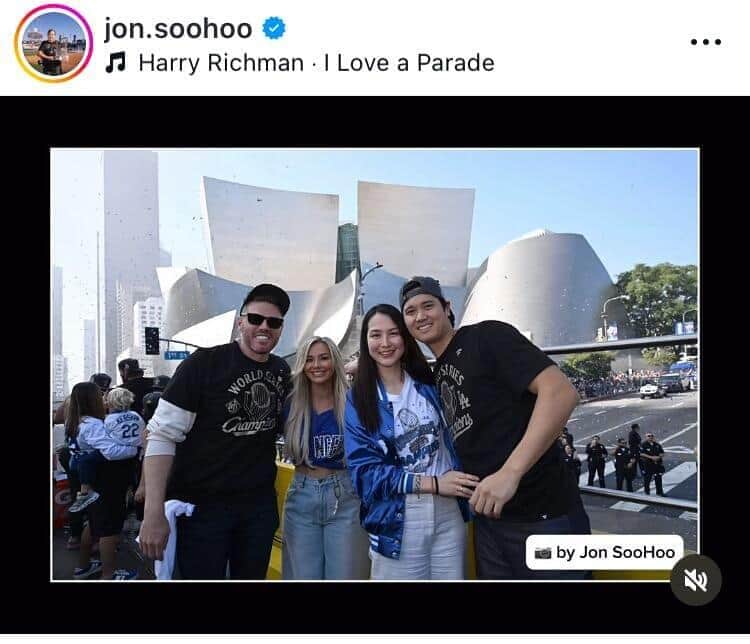 ジョン・スーフーさんのインスタグラム（＠jon.soohoo）より
