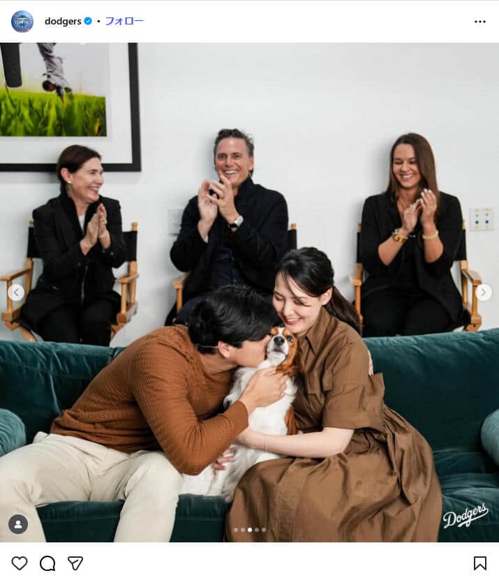 ドジャース公式インスタグラム（＠dodgers）より