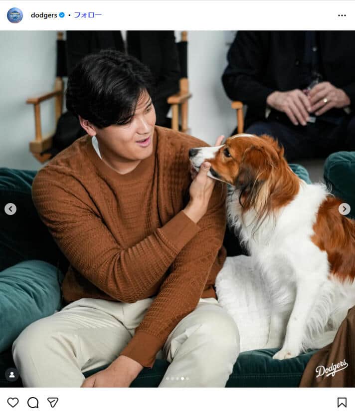 ドジャース公式インスタグラム（＠dodgers）より