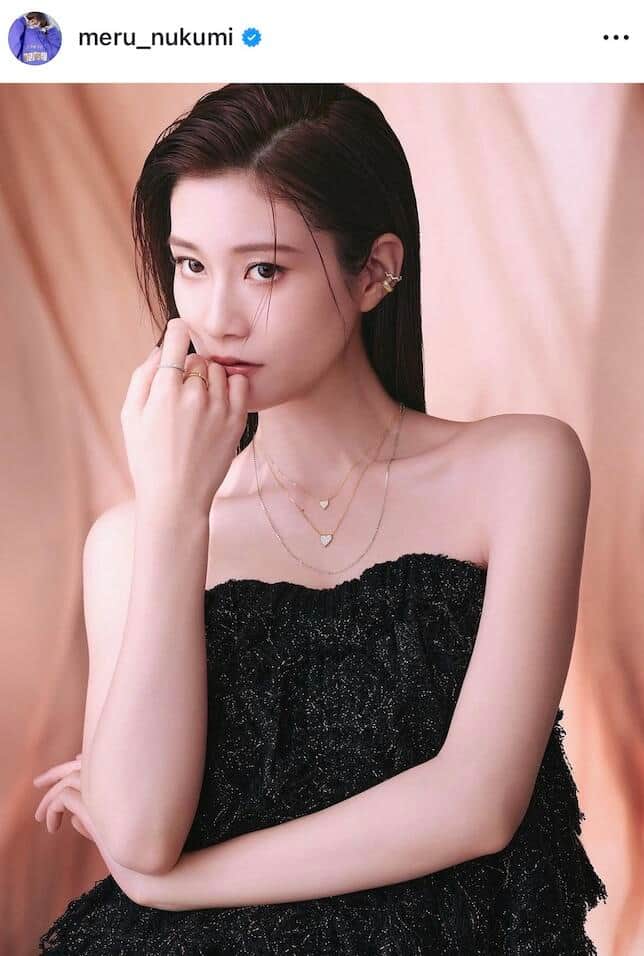 生見愛瑠さんのインスタグラム（＠meru_nukumi）より