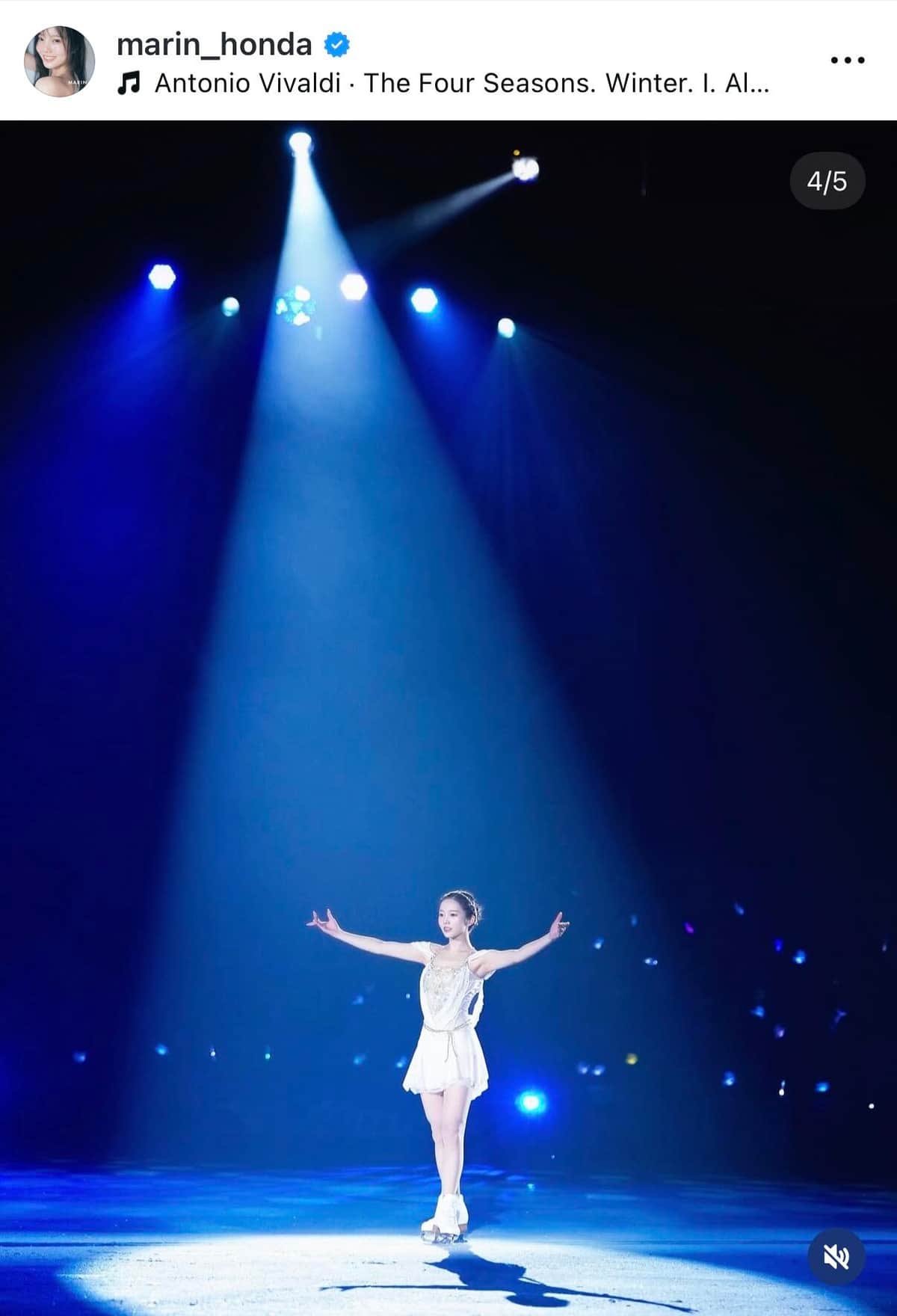 本田真凜さんのインスタグラム（＠marin_honda）より