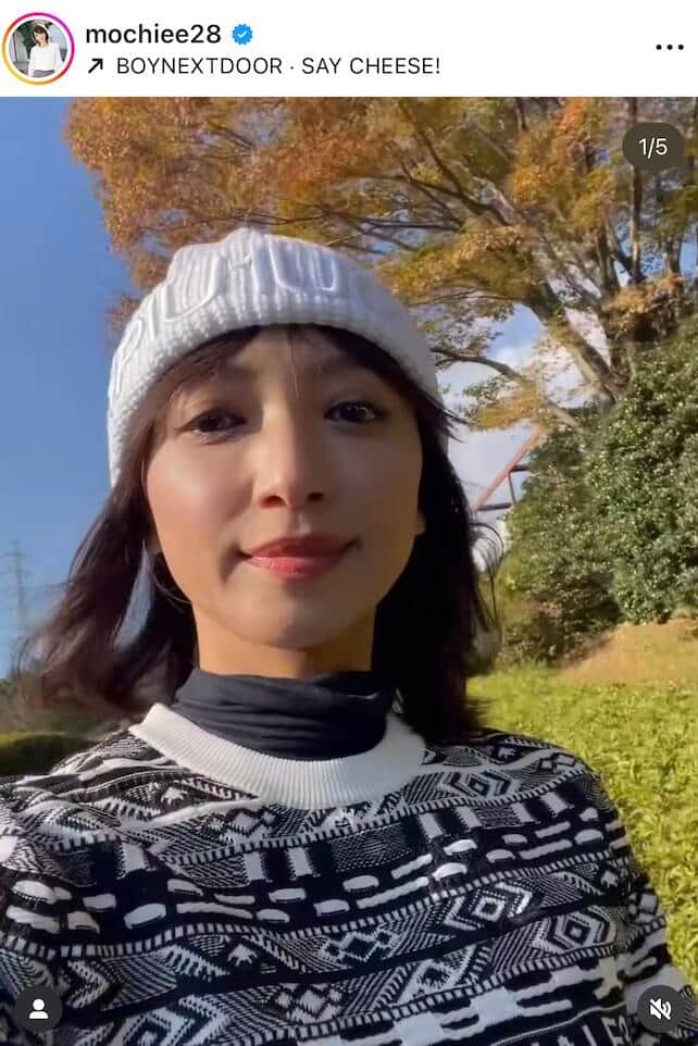 望月理恵さんのインスタグラム（＠mochiee28）より