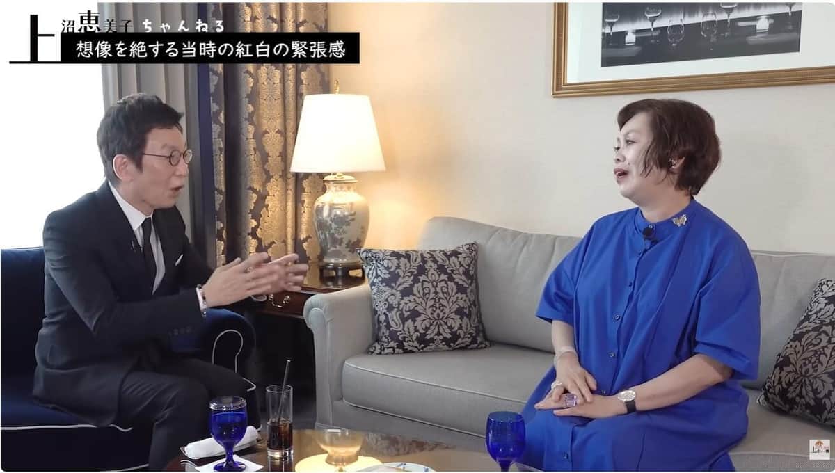 上沼恵美子さんのYouTubeチャンネルより