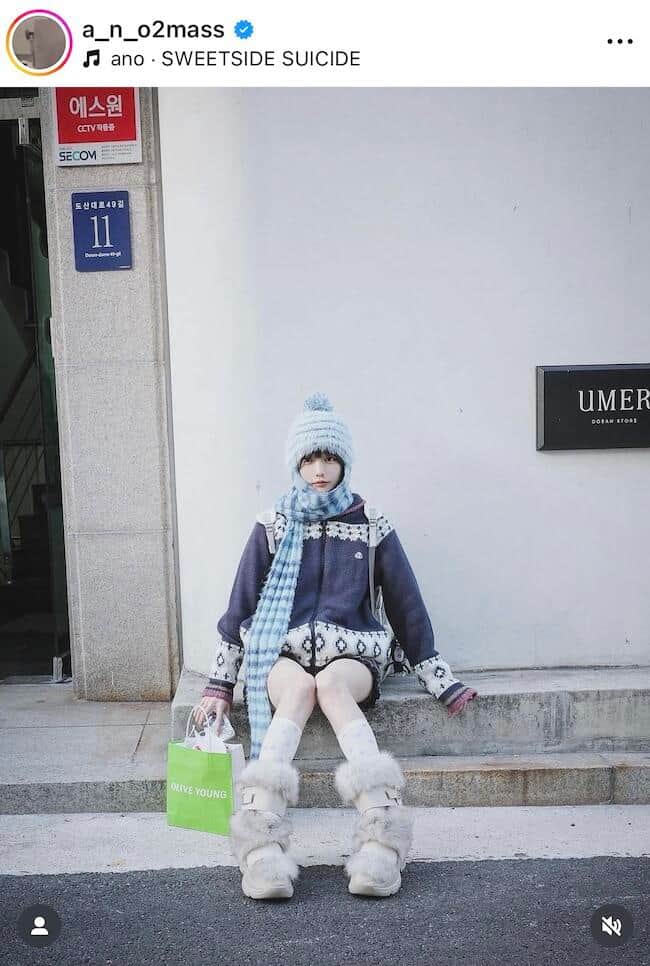 あのさんのインスタグラム（＠a_n_o2mass）より