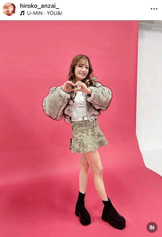 安西ひろこさんのインスタグラム（＠hiroko_anzai_）より