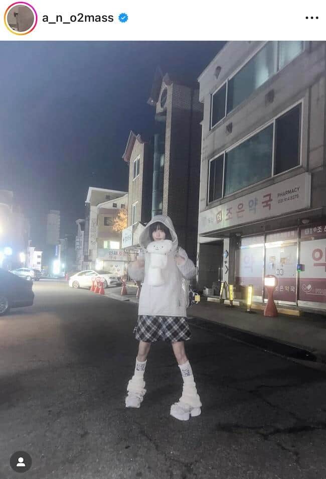 あのさんのインスタグラム（＠a_n_o2mass）より