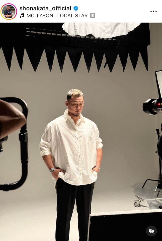 中田翔さんのインスタグラム（＠shonakata_official）より