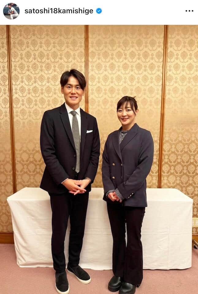 上重聡さんのインスタグラム（＠satoshi18kamishige）より