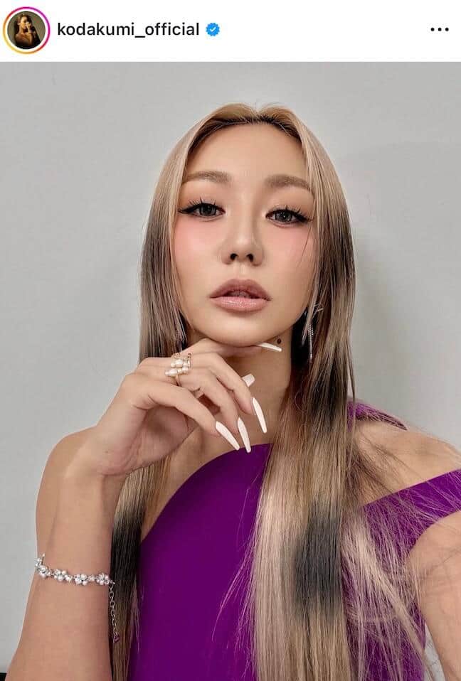 倖田來未さんのインスタグラム（＠kodakumi_official）より