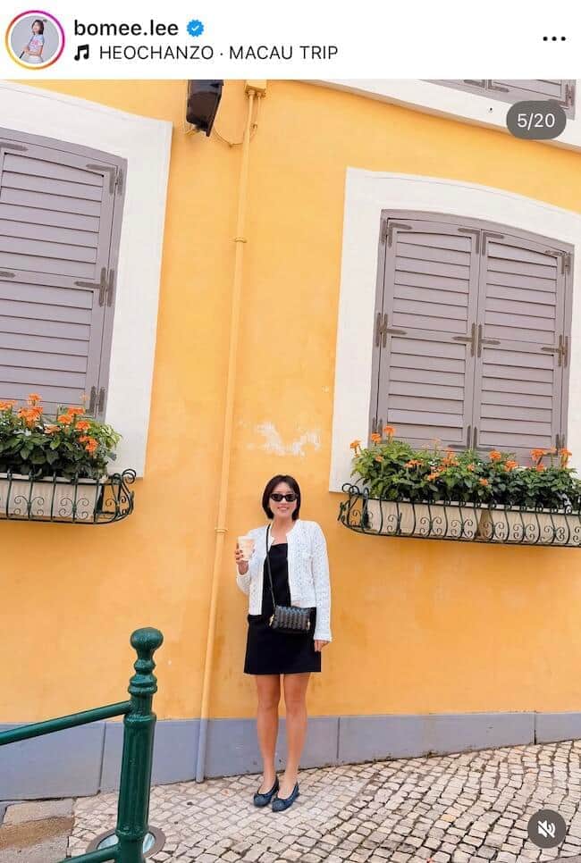 イ・ボミさんのインスタグラム（＠bomee.lee）より